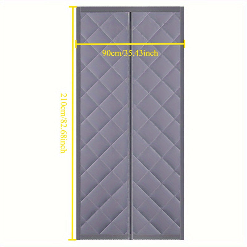 Rideau thermique magnétique isolant hiver sans perçage pour porte et chambre