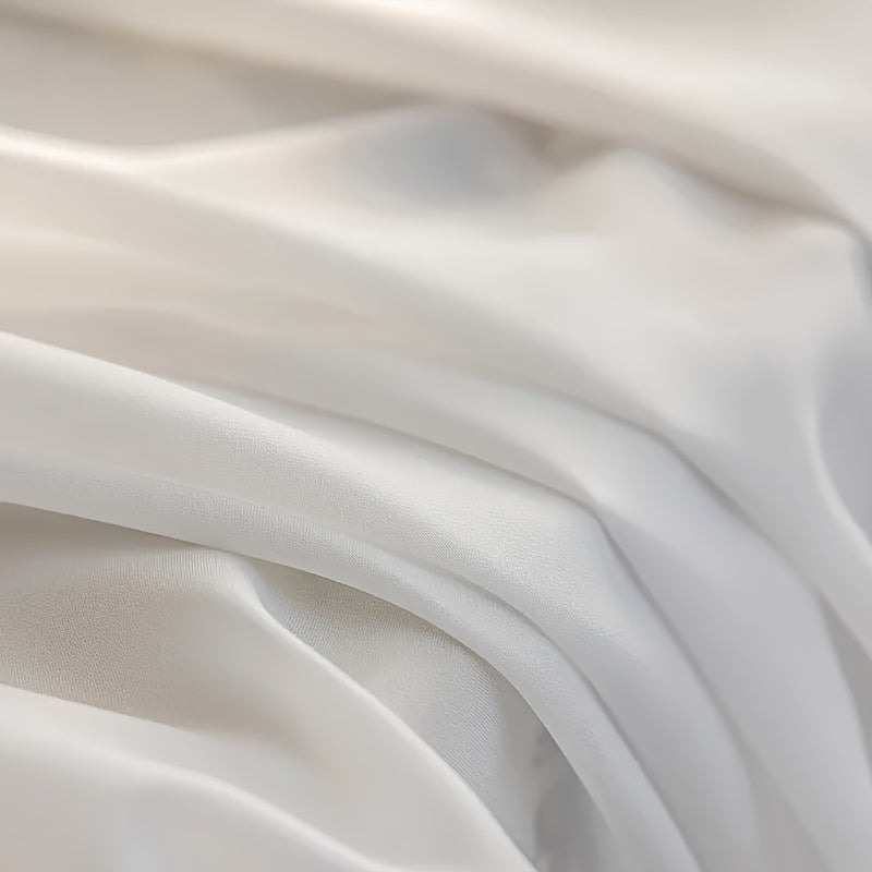 Rideau voilage blanc en mousseline semi-transparent pour salon et chambre