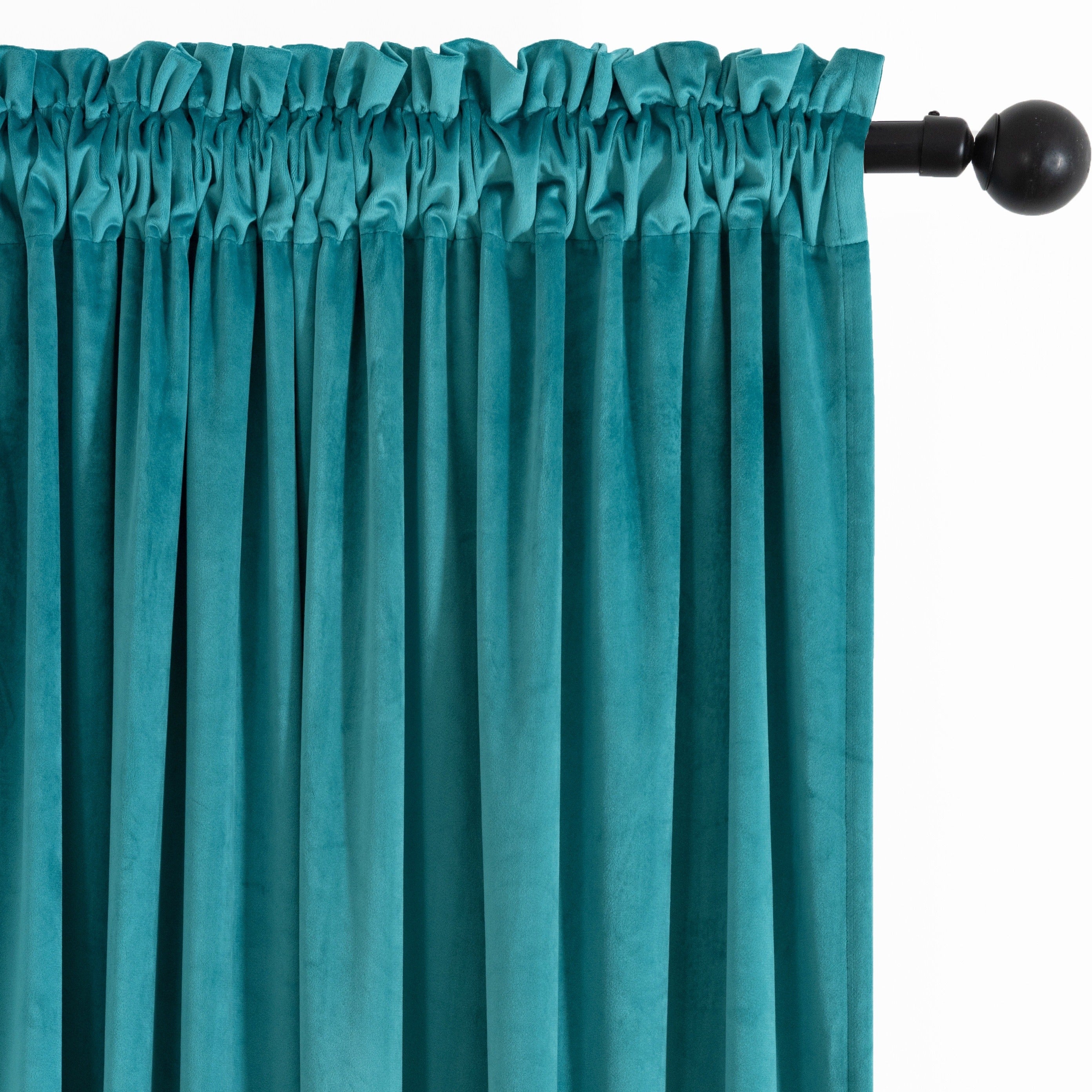 Rideau velours thermique et tamisant en polyester pour chambre et salon