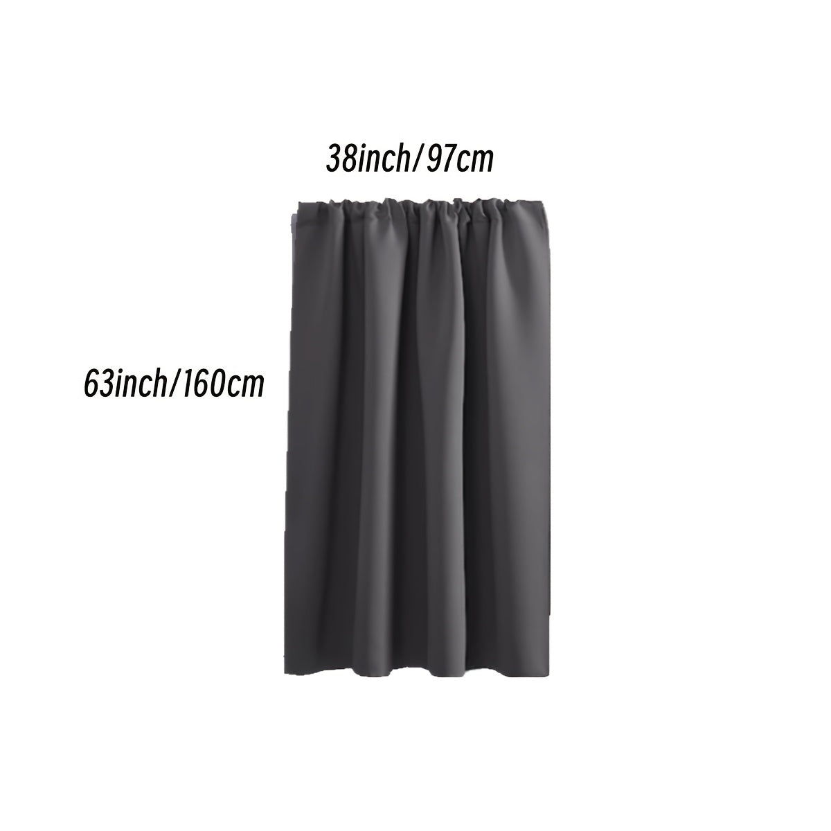 Rideau occultant thermique en polyester avec passage tringle, idéal salon et chambre