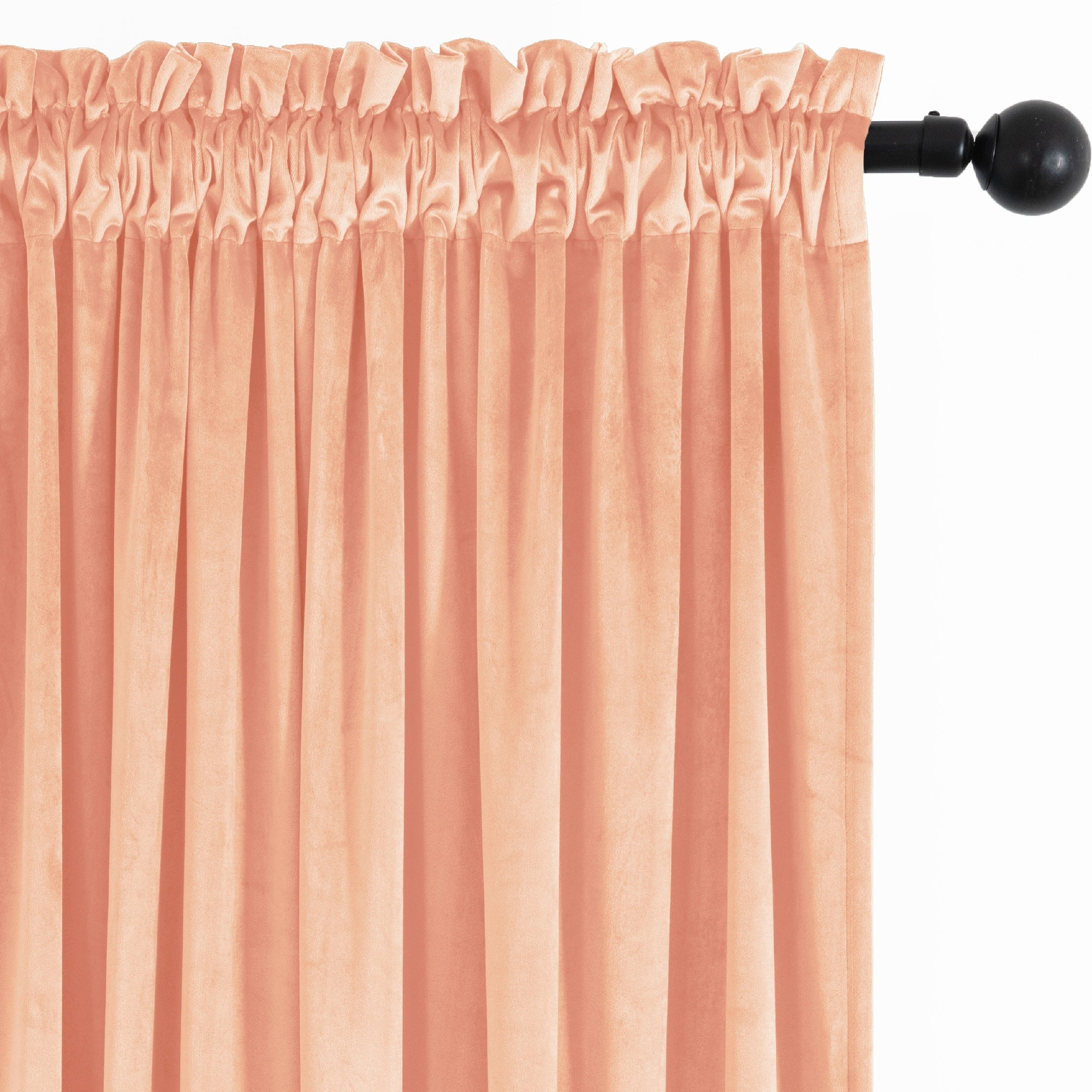 Rideau velours thermique et tamisant en polyester pour chambre et salon