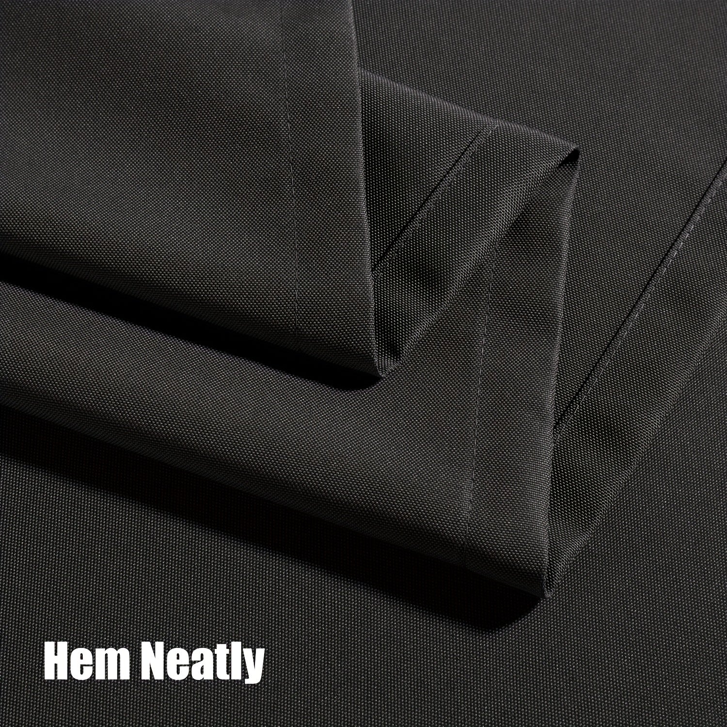 Rideau occultant thermique pour porte et placard en polyester à œillets