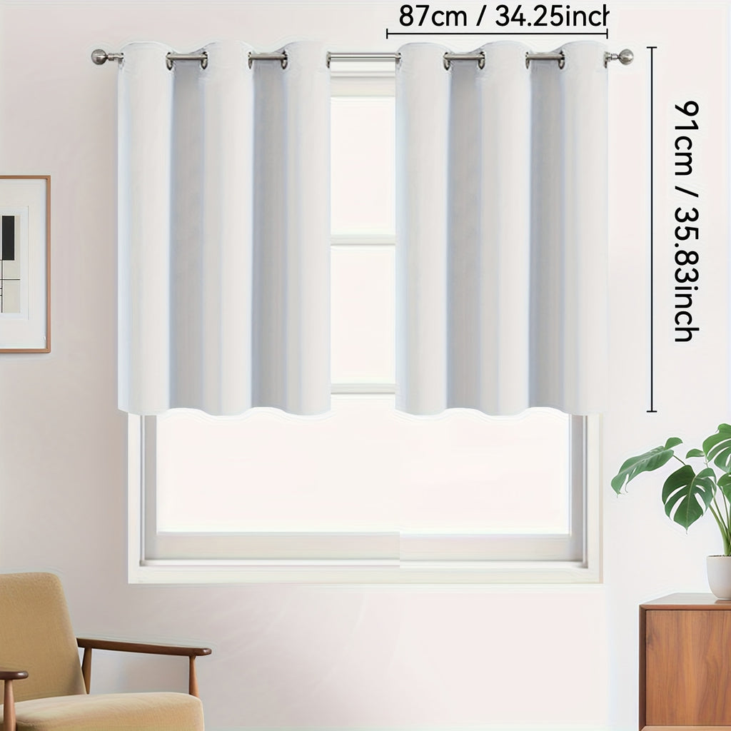 Rideaux occultants 100 % blackout à œillets – lot de 2 panneaux pour chambre et salon