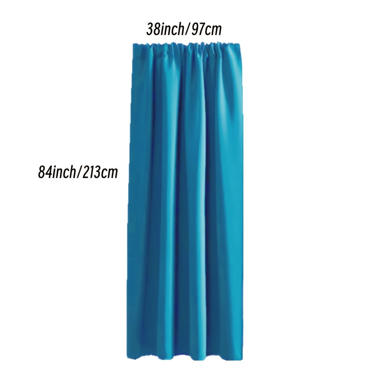 Rideau occultant thermique en polyester avec passage tringle, idéal salon et chambre