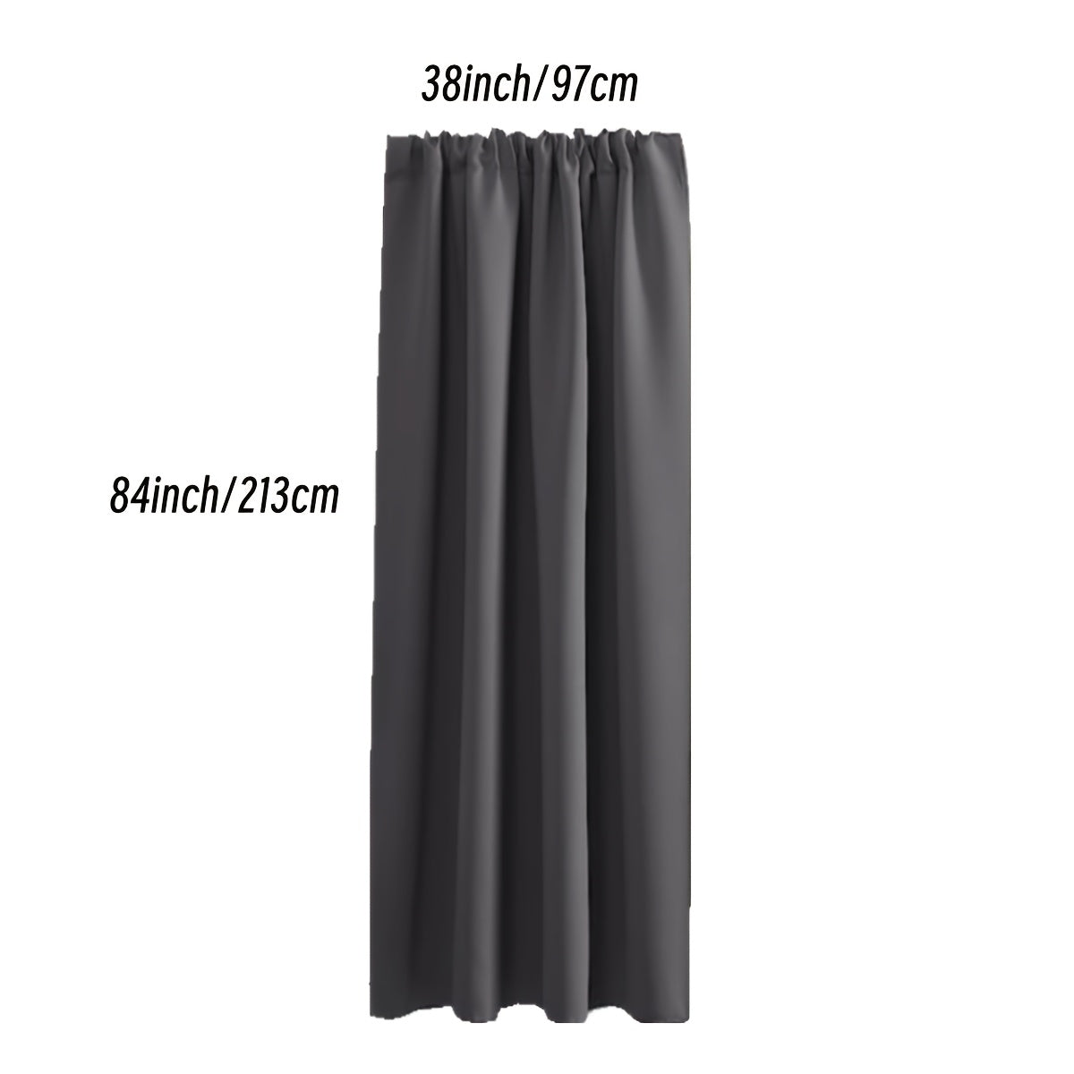 Rideau occultant thermique en polyester avec passage tringle, idéal salon et chambre