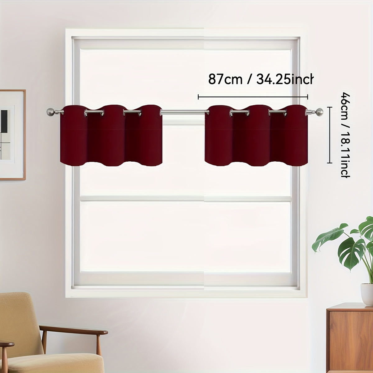 Rideaux occultants 100 % blackout à œillets – lot de 2 panneaux pour chambre et salon