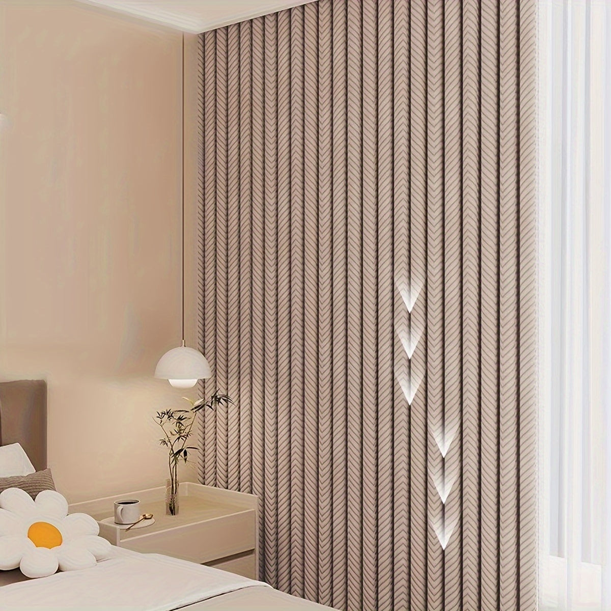 Rideau occultant thermique épais en flanelle pour salon et chambre