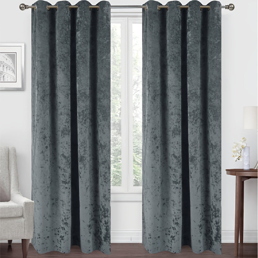 Rideau occultant en velours épais 140x260 cm pour chambre