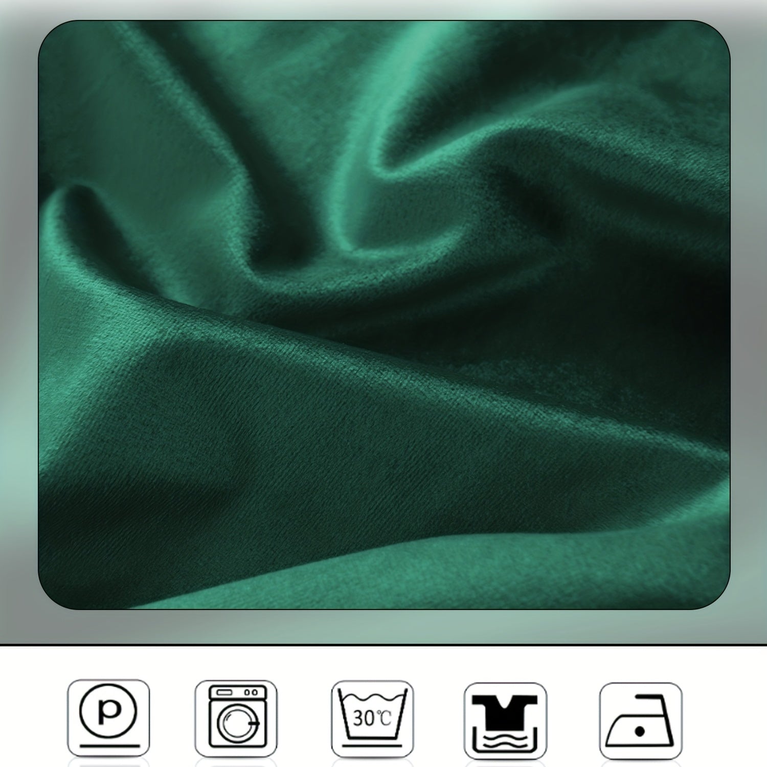 Rideau velours thermique et tamisant en polyester pour chambre et salon