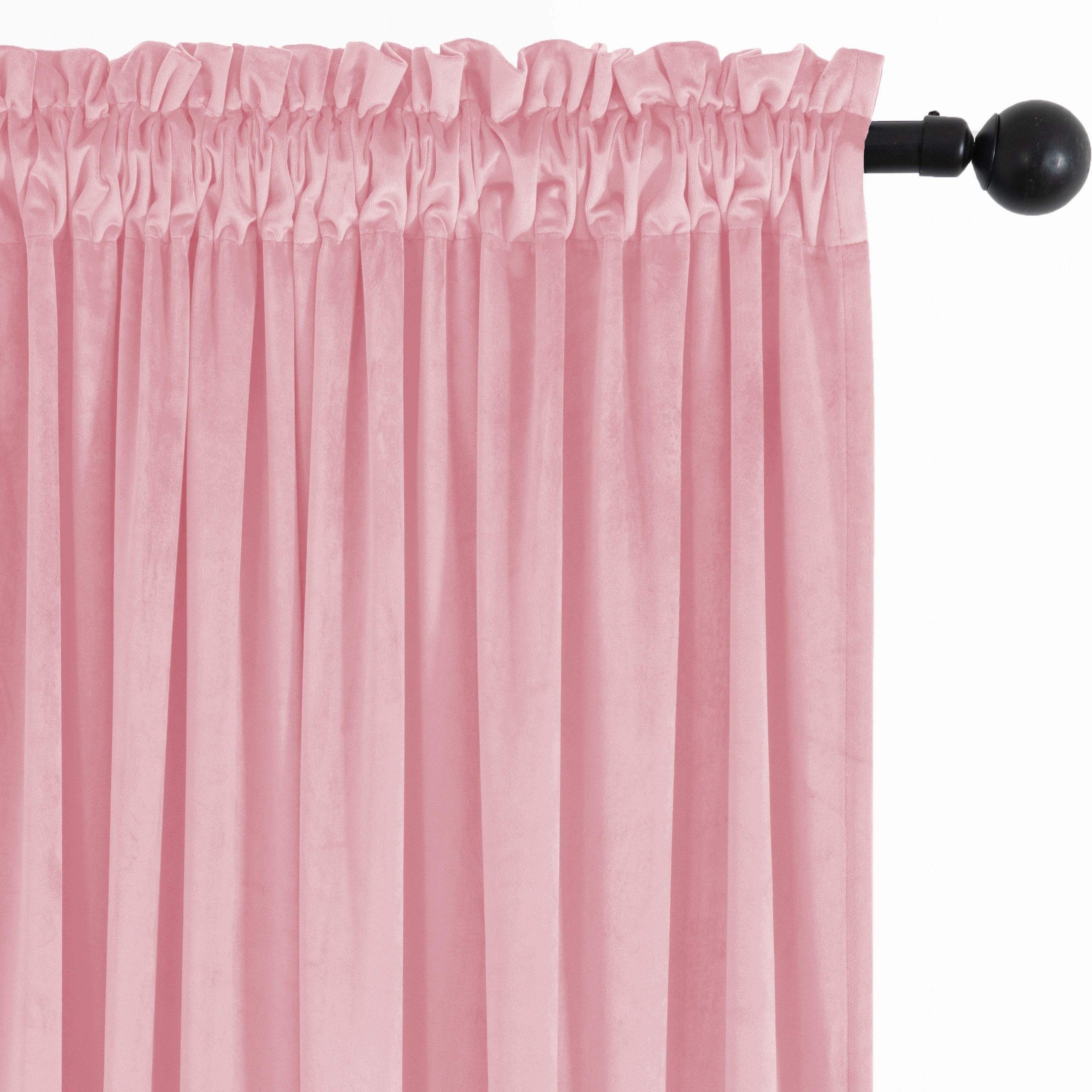 Rideau velours thermique et tamisant en polyester pour chambre et salon