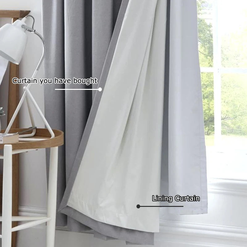 Doublure rideau occultante ou thermique en polyester épais (1 panneau)