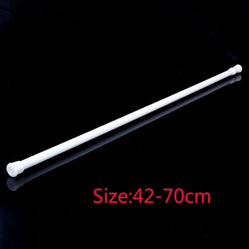 Tringle extensible à pression sans perçage en métal réglable pour rideau et placard