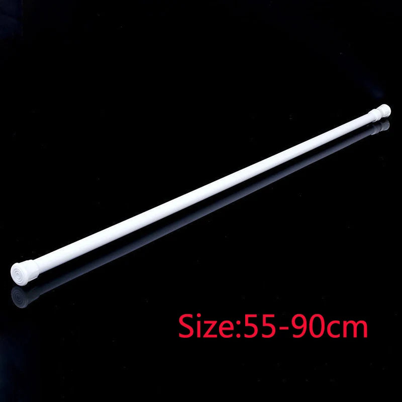 Tringle extensible à pression sans perçage en métal réglable pour rideau et placard