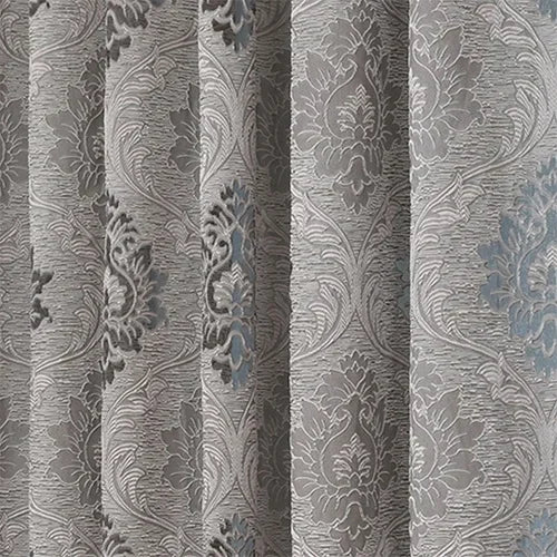 Rideau jacquard fleuri tamisant en polyester pour chambre