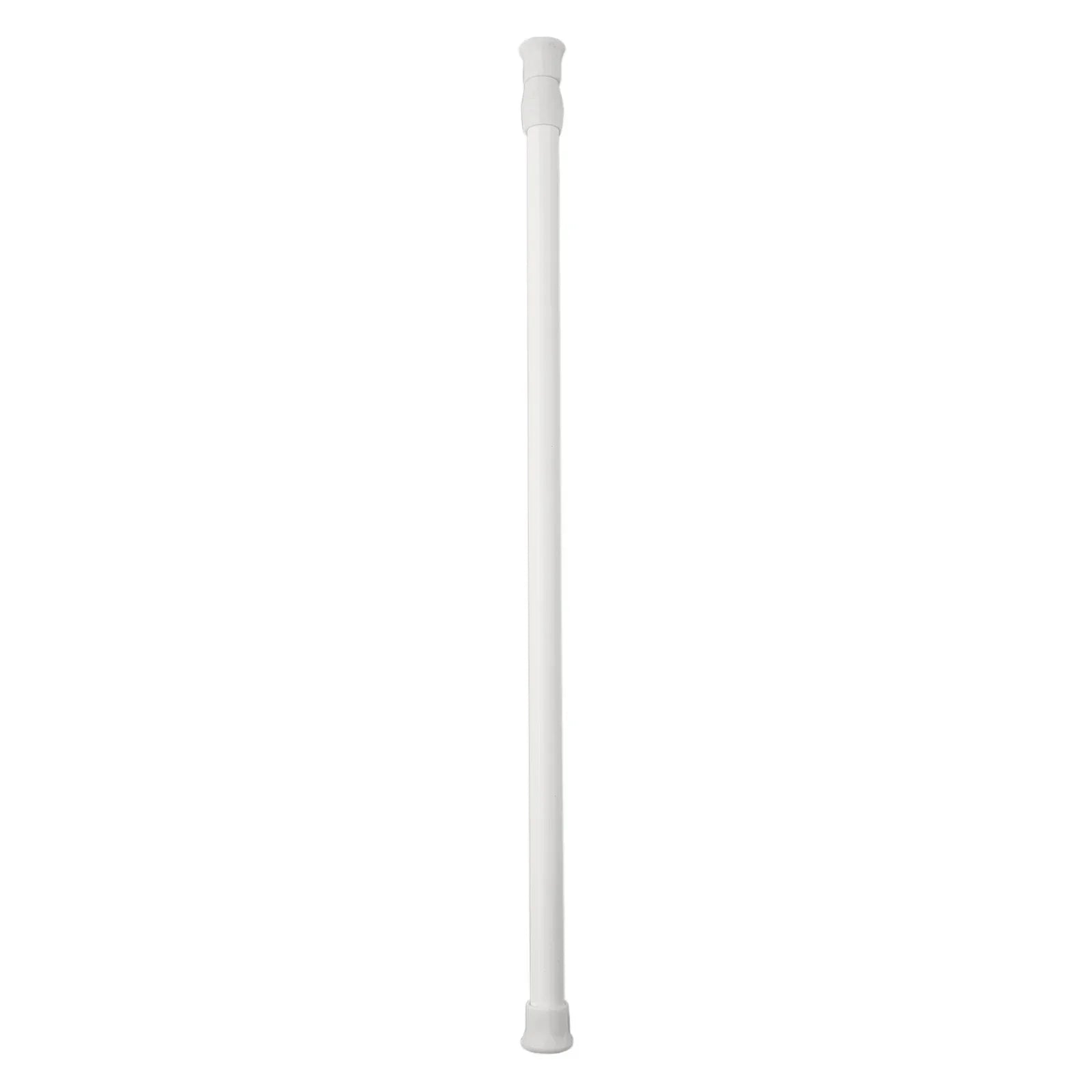 Tringle extensible sans perçage en métal blanc réglable pour rideau et placard
