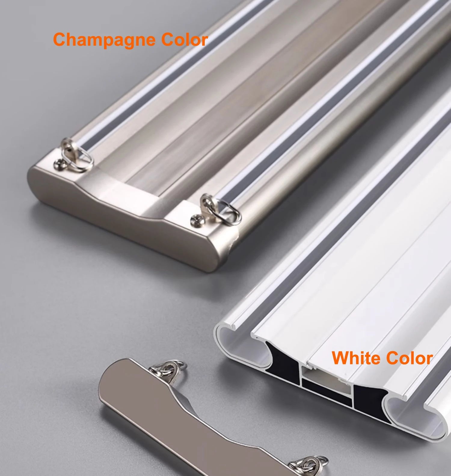 Tringle à rideaux double rail luxueuse européenne avec poulies métalliques – Installation au plafond