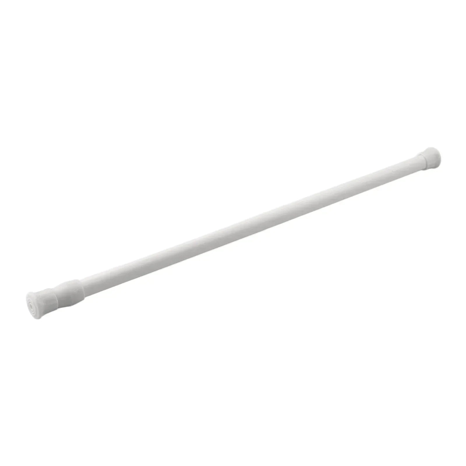 Tringle extensible sans perçage en métal blanc réglable pour rideau et placard