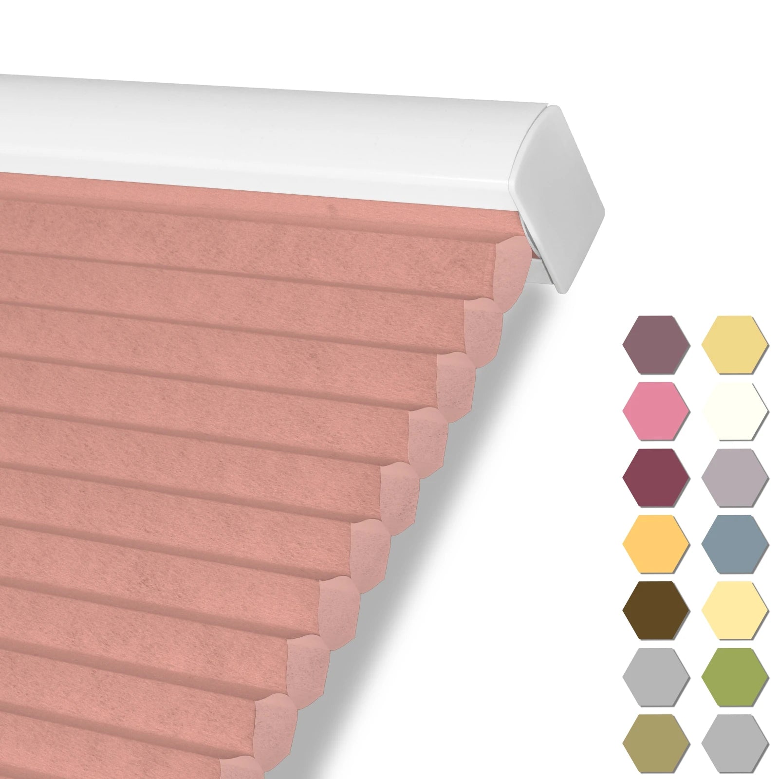 Store cellulaire alvéolaire occultant thermique sans cordon sur mesure pour fenêtre