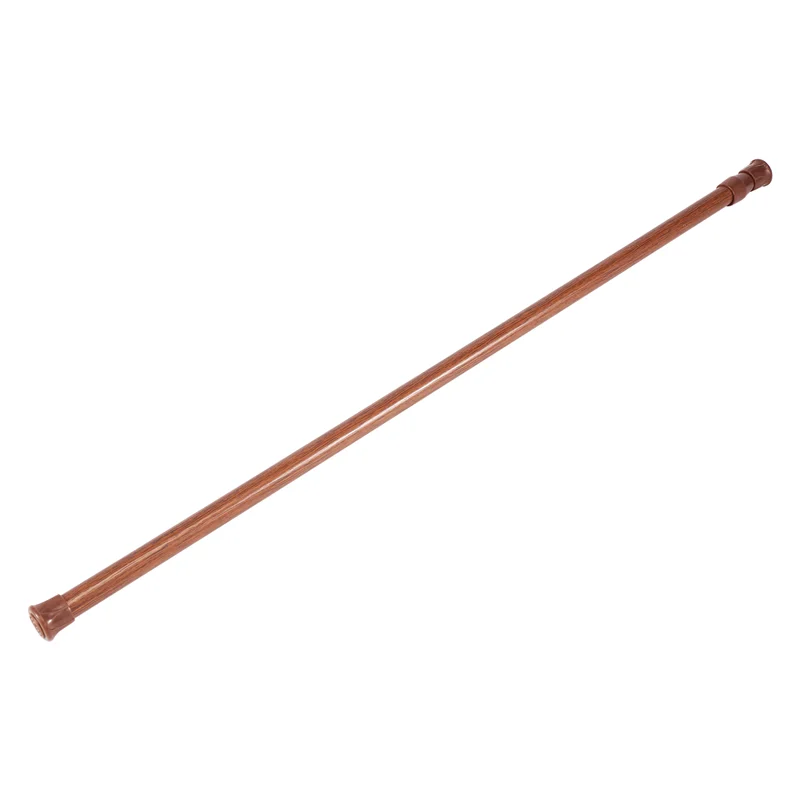 Tringle extensible sans perçage effet bois réglable pour rideau et voilage