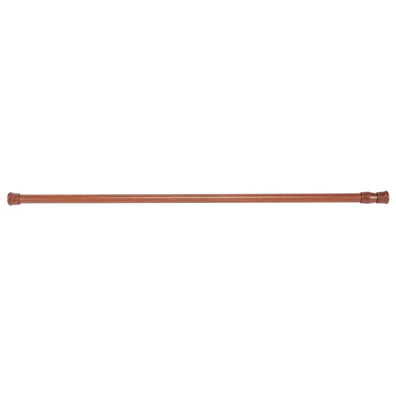 Tringle extensible sans perçage effet bois réglable pour rideau et voilage