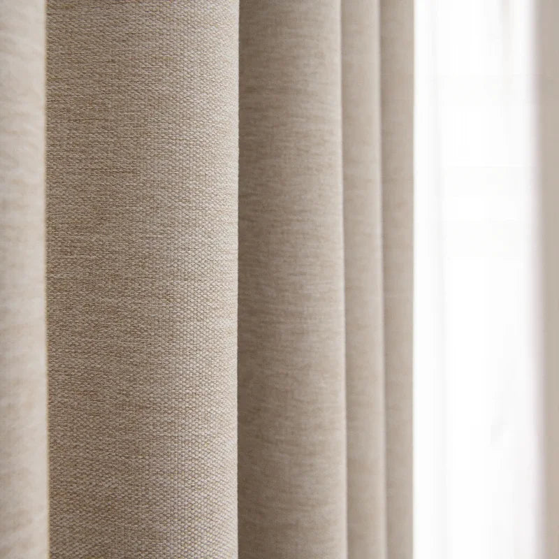 Rideau moderne occultant phonique épais – Grande largeur pour baie vitrée