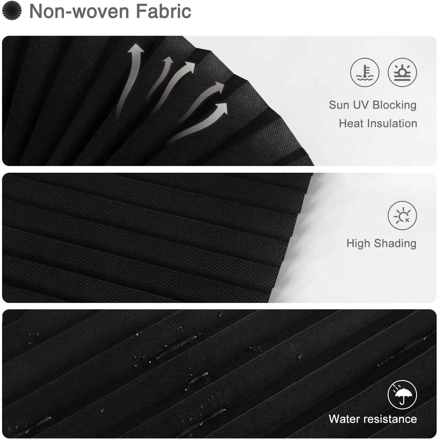Stores plissés adhésifs – Filtrage de lumière, occultation partielle, installation facile sans perçage