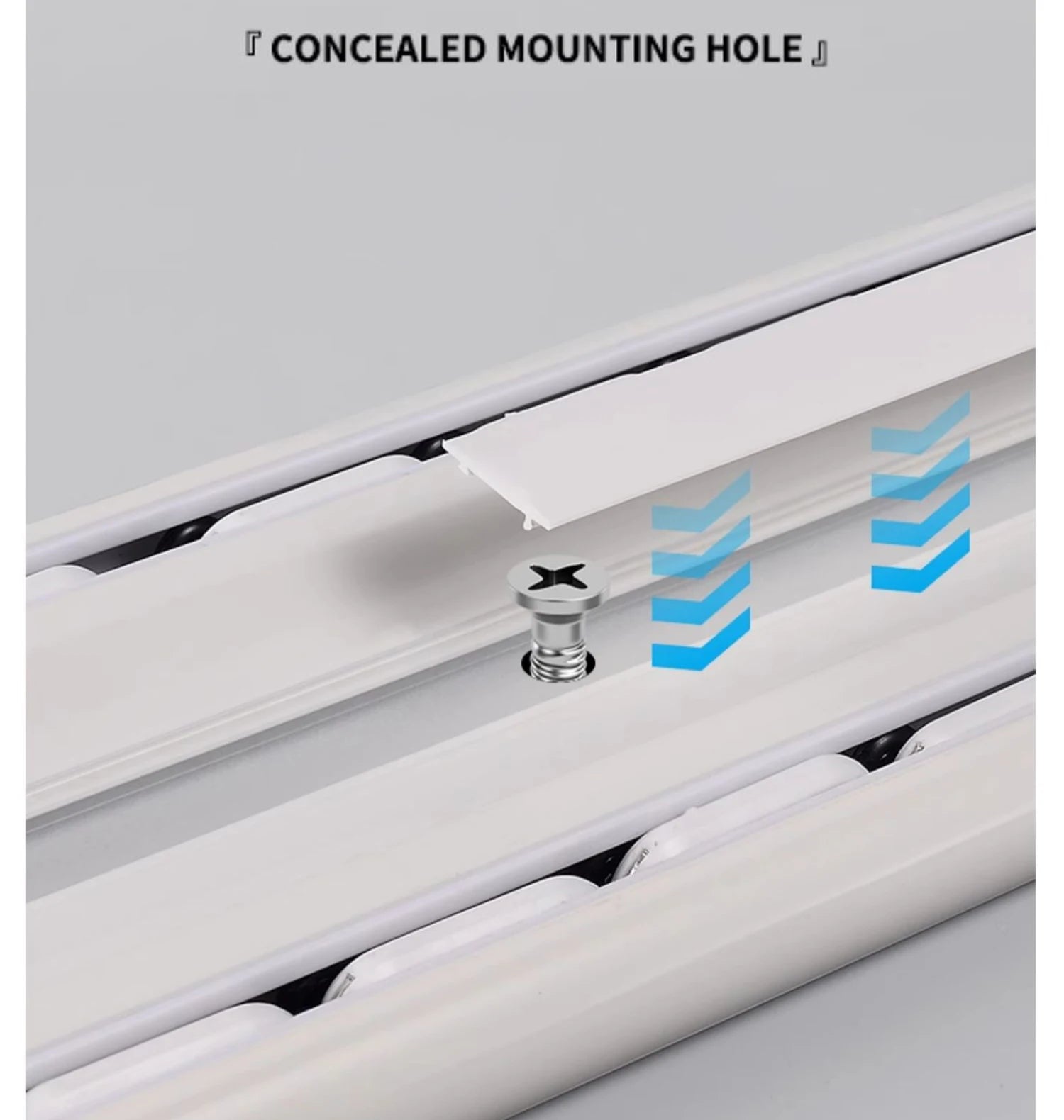 Tringle à rideaux double rail luxueuse européenne avec poulies métalliques – Installation au plafond
