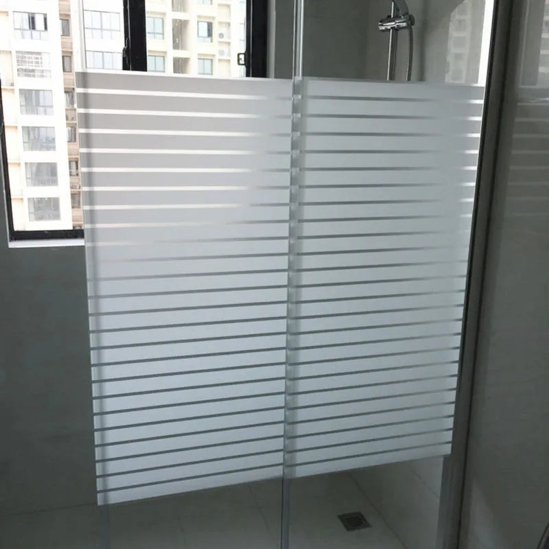 Film adhésif pour vitres | Rayures larges | Protection de la vie privée | Isolation thermique