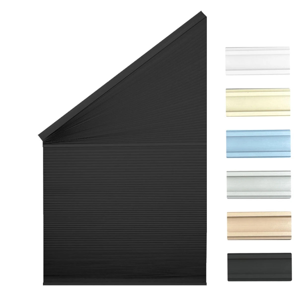 Store cellulaire occultant motorisé sur mesure pour fenêtre inclinée isolation thermique