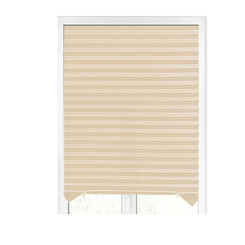 Store plissé auto-adhésif | Semi-ombrage | Tissu non-tissé | Facile à installer | Adapté à toutes fenêtres
