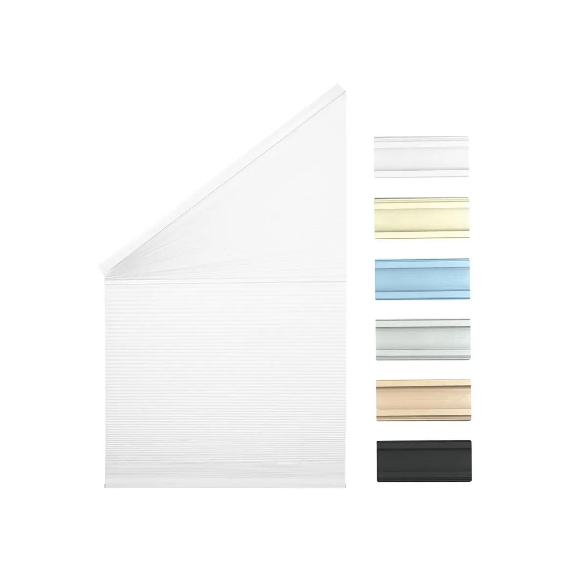 Store cellulaire occultant motorisé sur mesure pour fenêtre inclinée isolation thermique