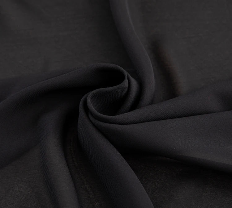 Rideau voilage noir en chiffon polyester pour salon et chambre