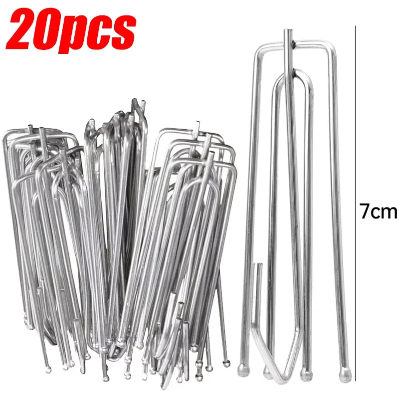 Lot de 10/20/30/50/100 crochets pour rideaux en métal inoxydable (Pinces pour plis de rideaux)