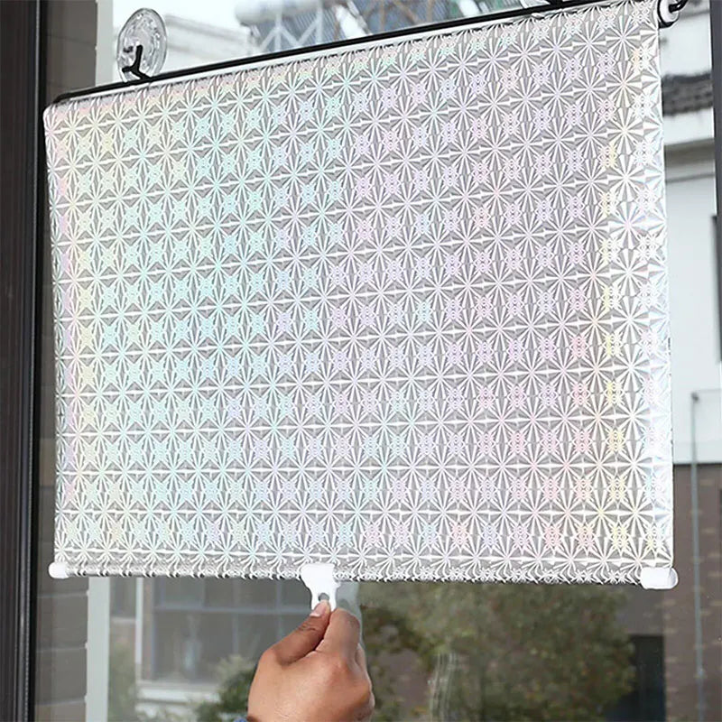 Store enrouleur occultant en PVC sans perçage à motif géométrique, largeur moins de 100 cm