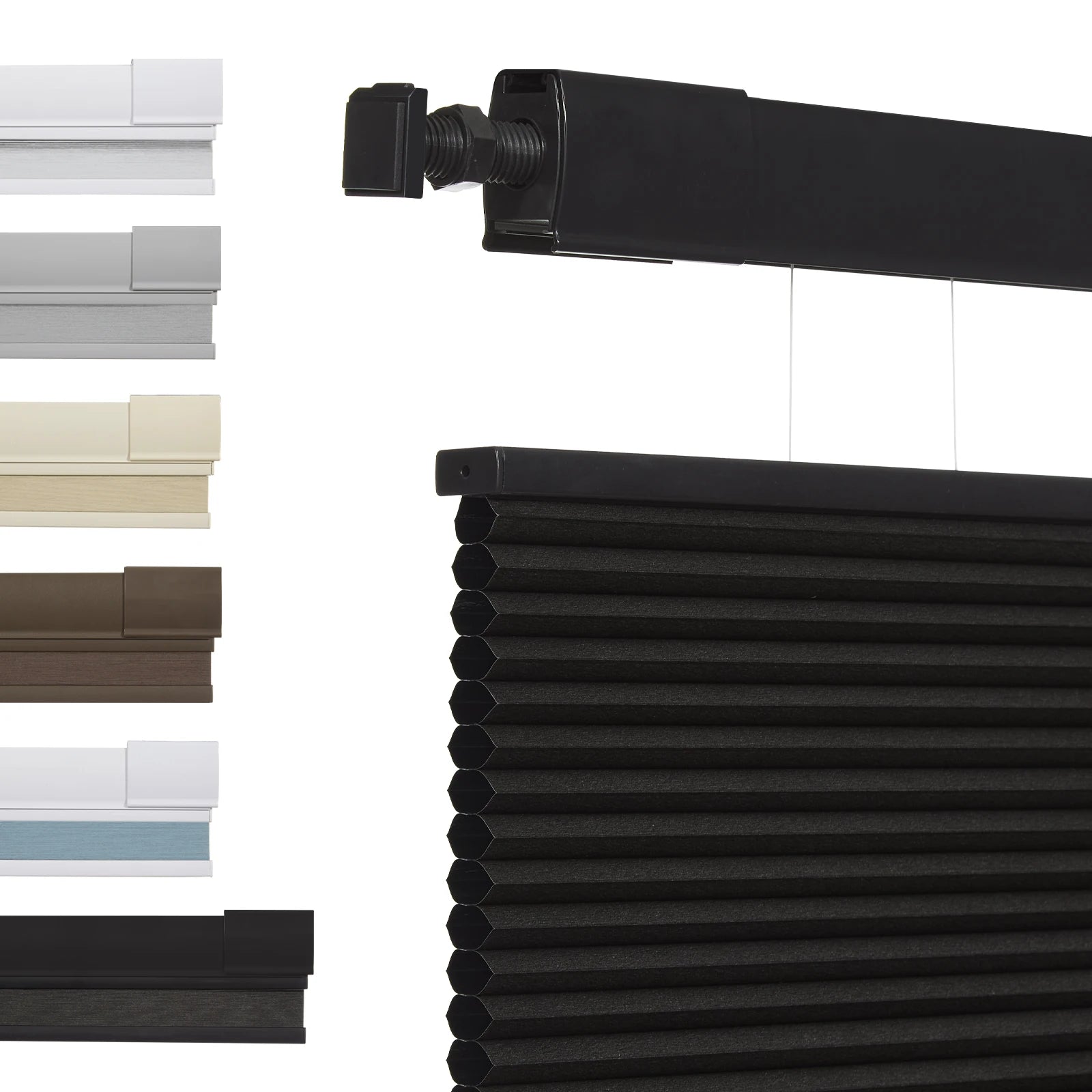 Stores cellulaires sans perçage – Isolation thermique et réduction du bruit, système sans cordon