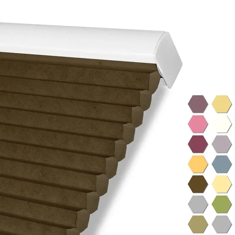 Store cellulaire alvéolaire occultant thermique sans cordon sur mesure pour fenêtre