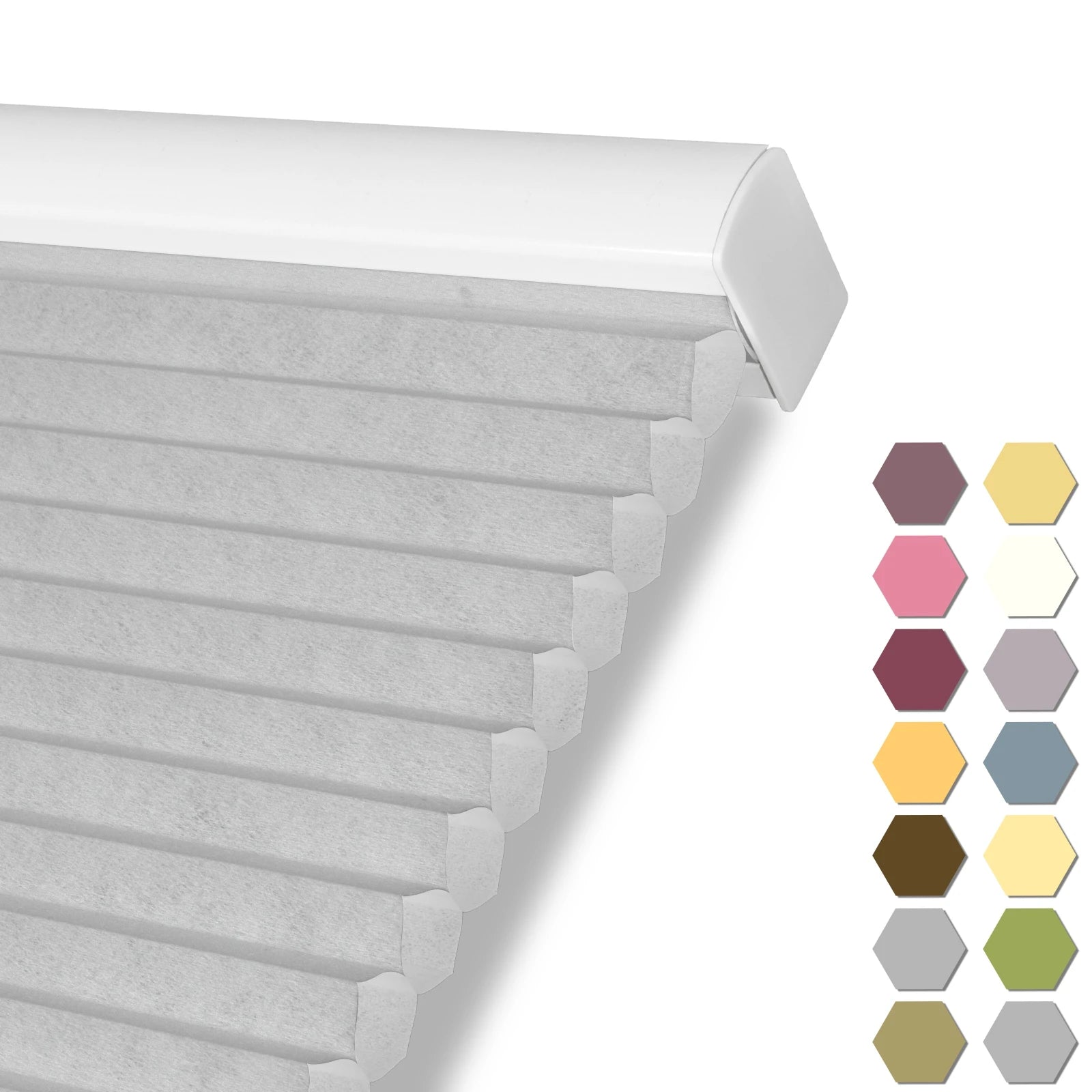 Store cellulaire alvéolaire occultant thermique sans cordon sur mesure pour fenêtre