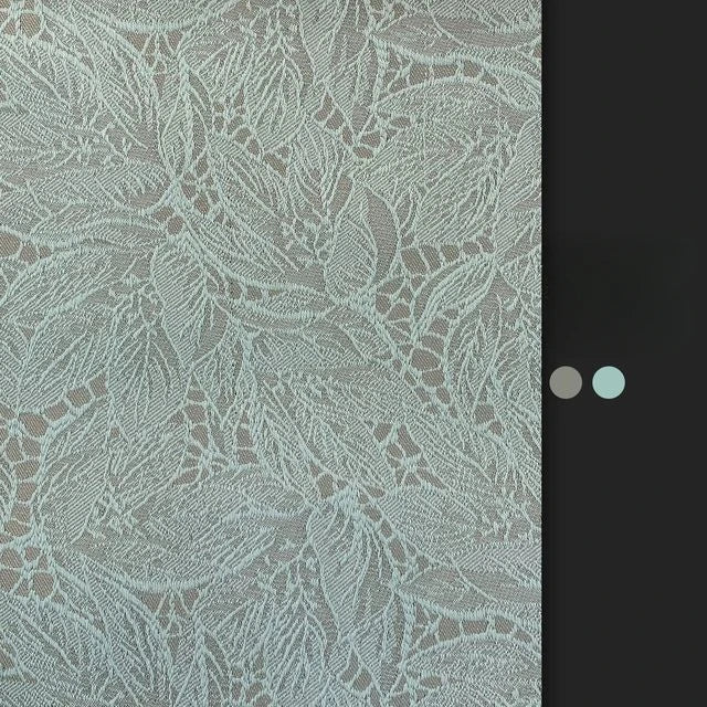 Rideau occultant jacquard dentelle effet feuille pour chambre et salon