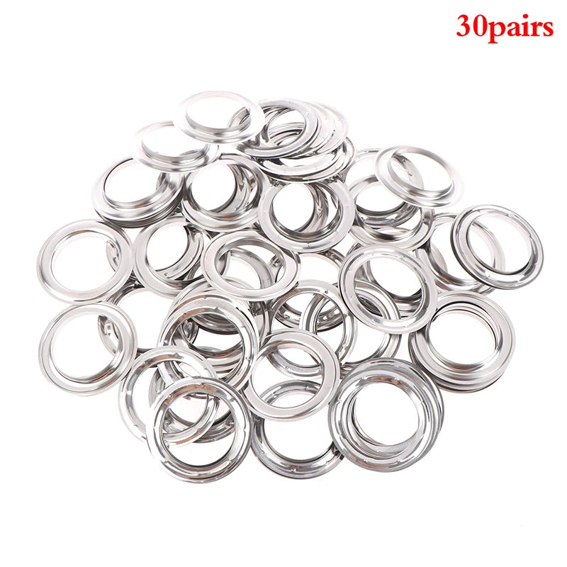 Anneaux pour rideaux en métal | 10/30/60 Paires | 4 cm de diamètre intérieur