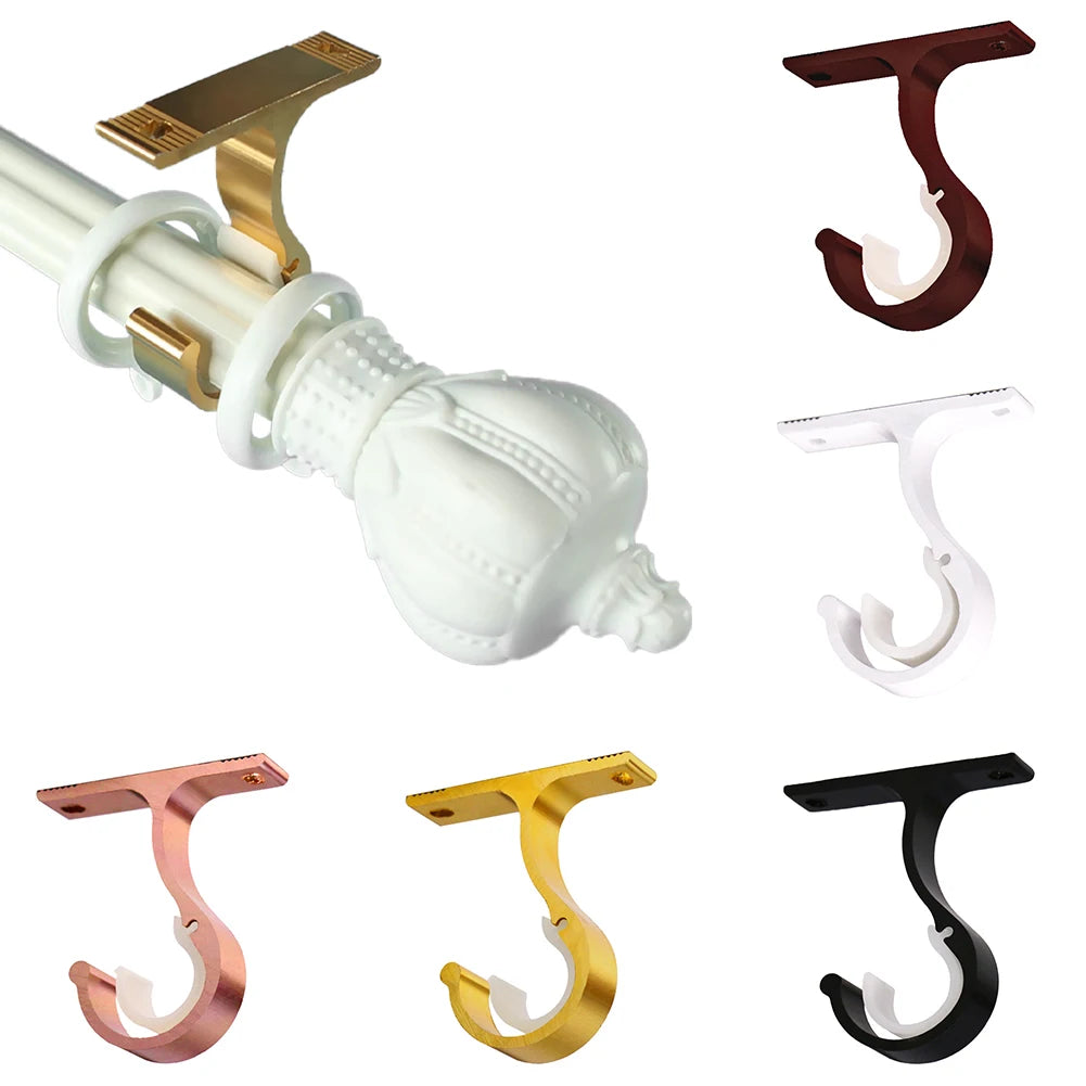 Support de tringle à rideaux en aluminium