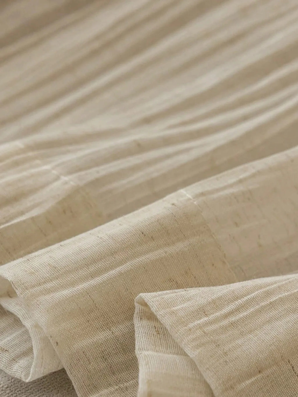 Rideau en lin tamisant style japonais léger et naturel, hauteur moins de 160 cm