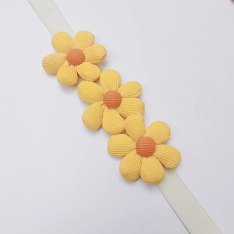 Embrasse de rideau fleur en relief avec bande élastique