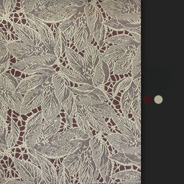 Rideau occultant jacquard dentelle effet feuille pour chambre et salon