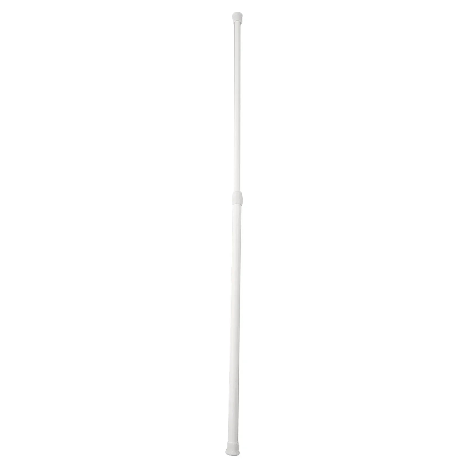 Tringle extensible sans perçage en métal blanc réglable pour rideau et placard