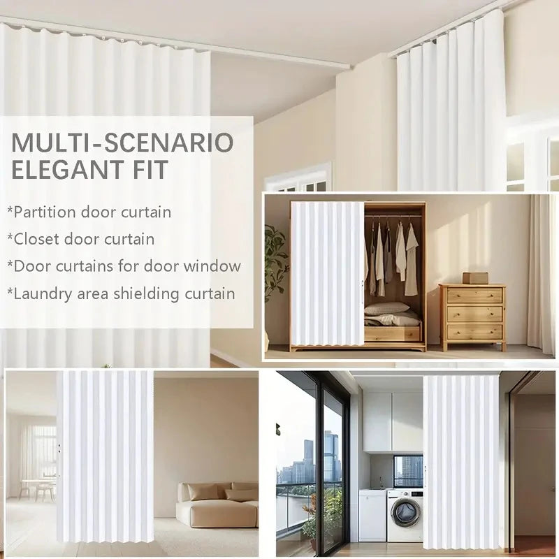 Kit de rails de rideaux ultra-fins auto-adhésifs – Installation murale ou plafond (jusqu'à 450 cm)