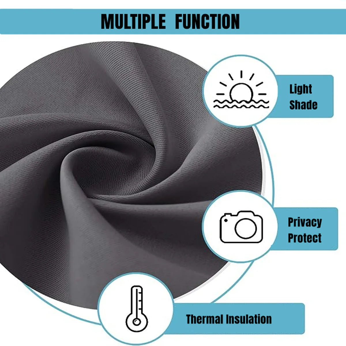 Rideau de porte occultant thermique pour porte-fenêtre et entrée