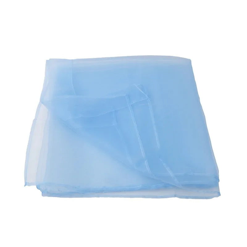 Rideau voilage transparent uni en polyester léger pour porte-fenêtre (100x200cm)