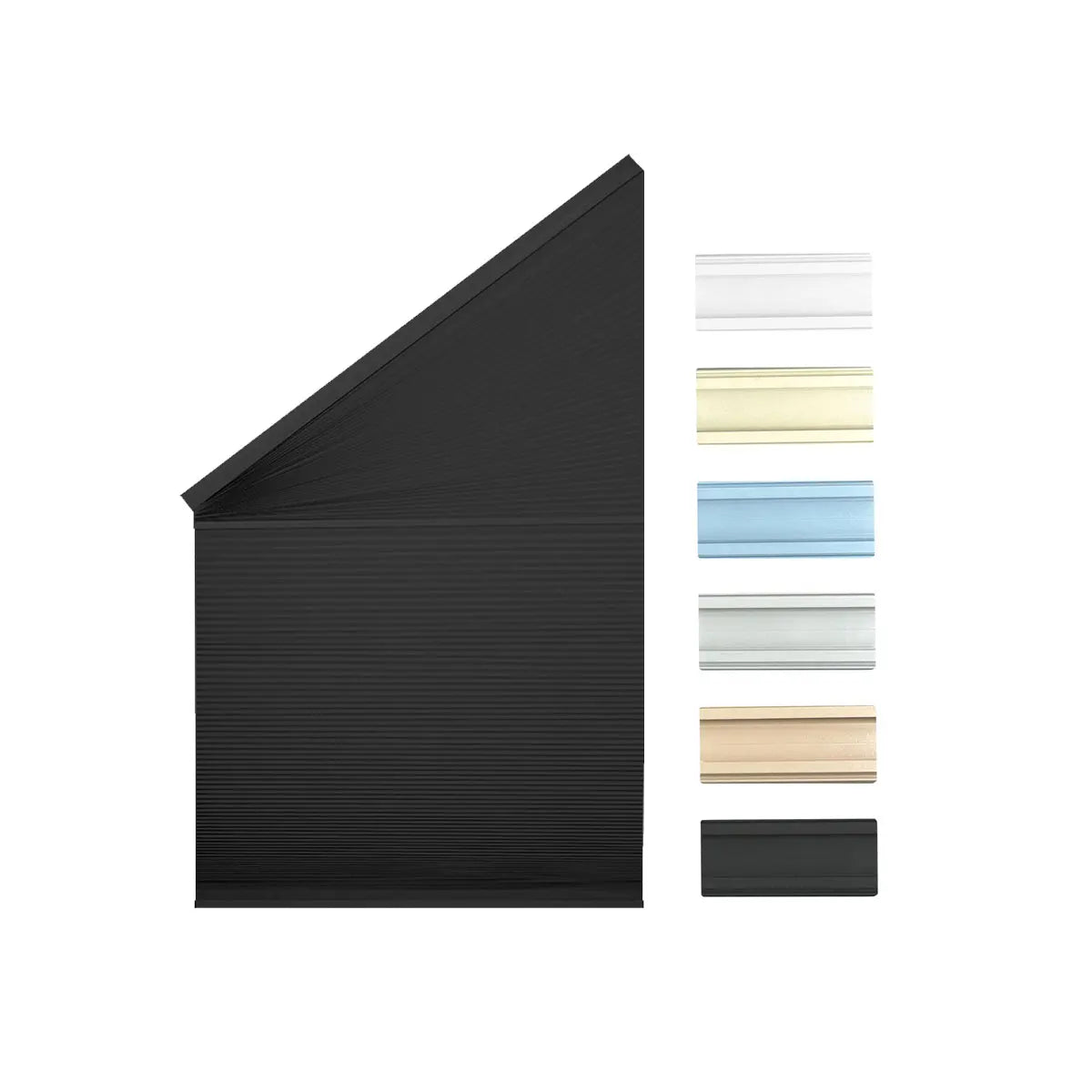 Store cellulaire occultant motorisé sur mesure pour fenêtre inclinée isolation thermique