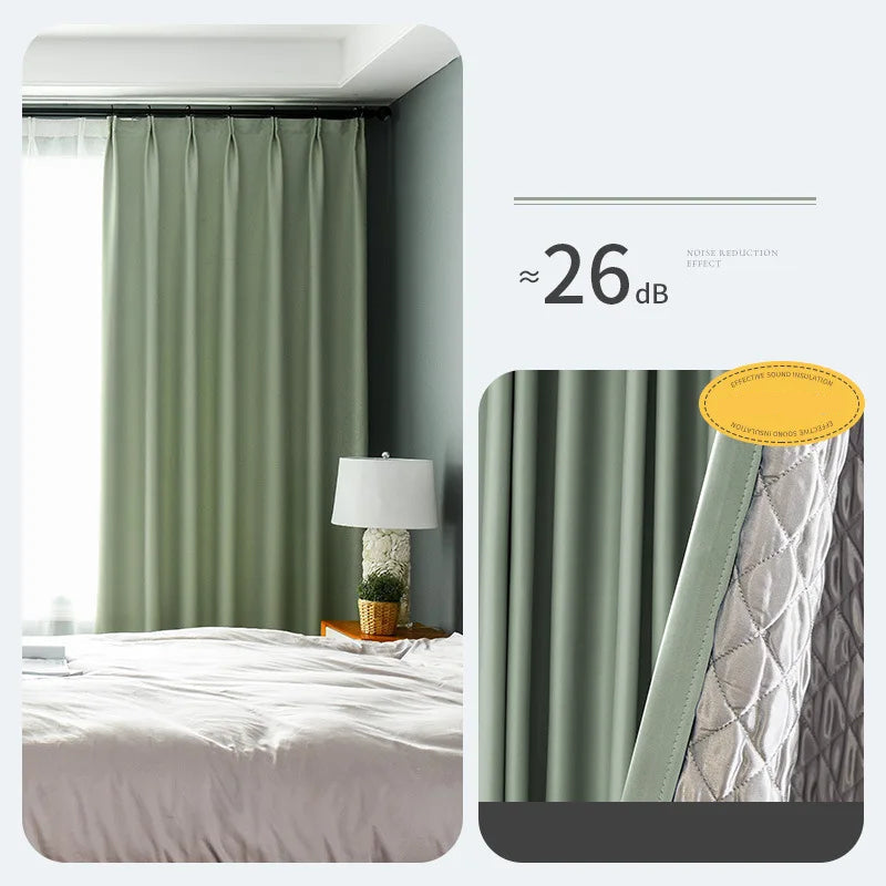 Rideau occultant insonorisant thermique pour salon et chambre