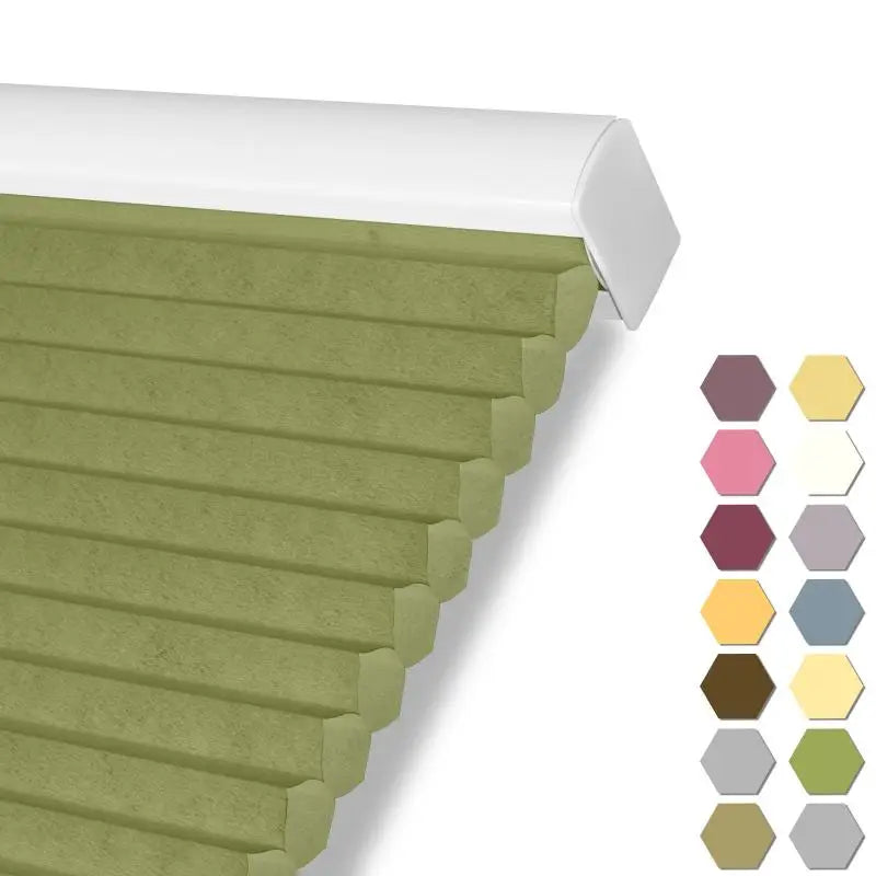 Store cellulaire alvéolaire occultant thermique sans cordon sur mesure pour fenêtre